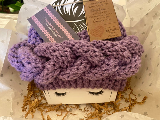 The Queen Braid (Head Band/ purple)